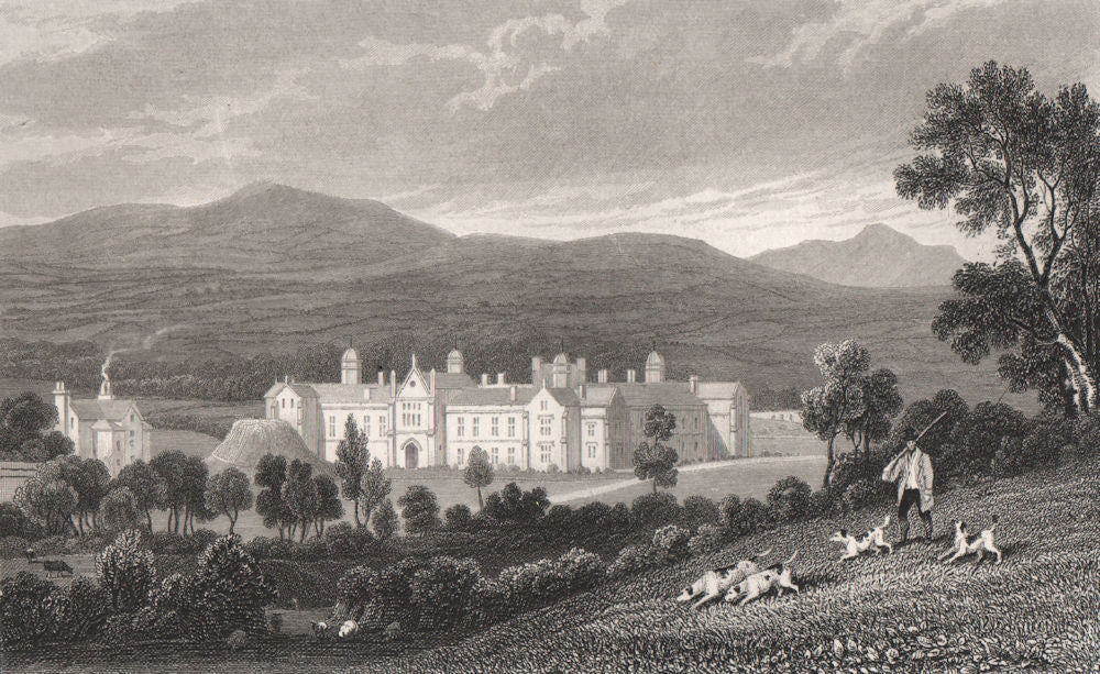 St. David's College, Lampeter, Cardiganshire, Wales, by Henry Gastineau 1835